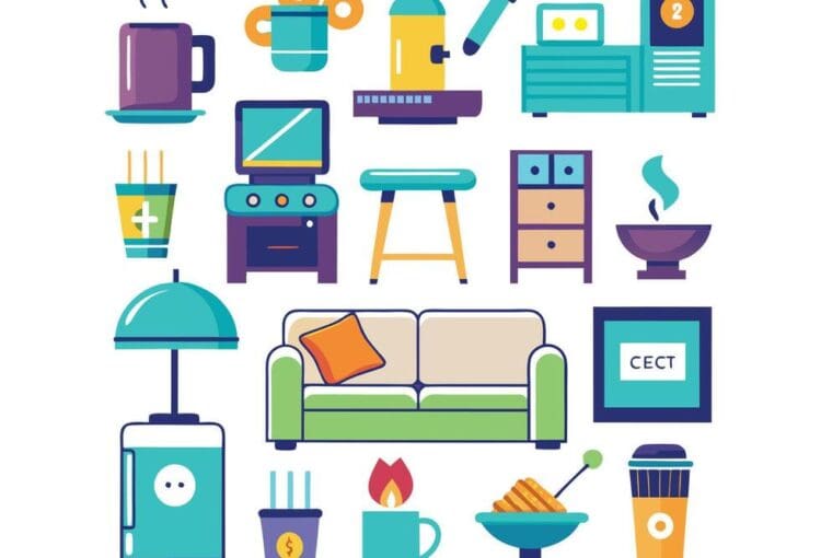 realistic-hospitality-and-hotel-icons-set-vector